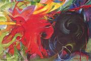 Franz Marc Fighting Forms (mk34) USA oil painting artist